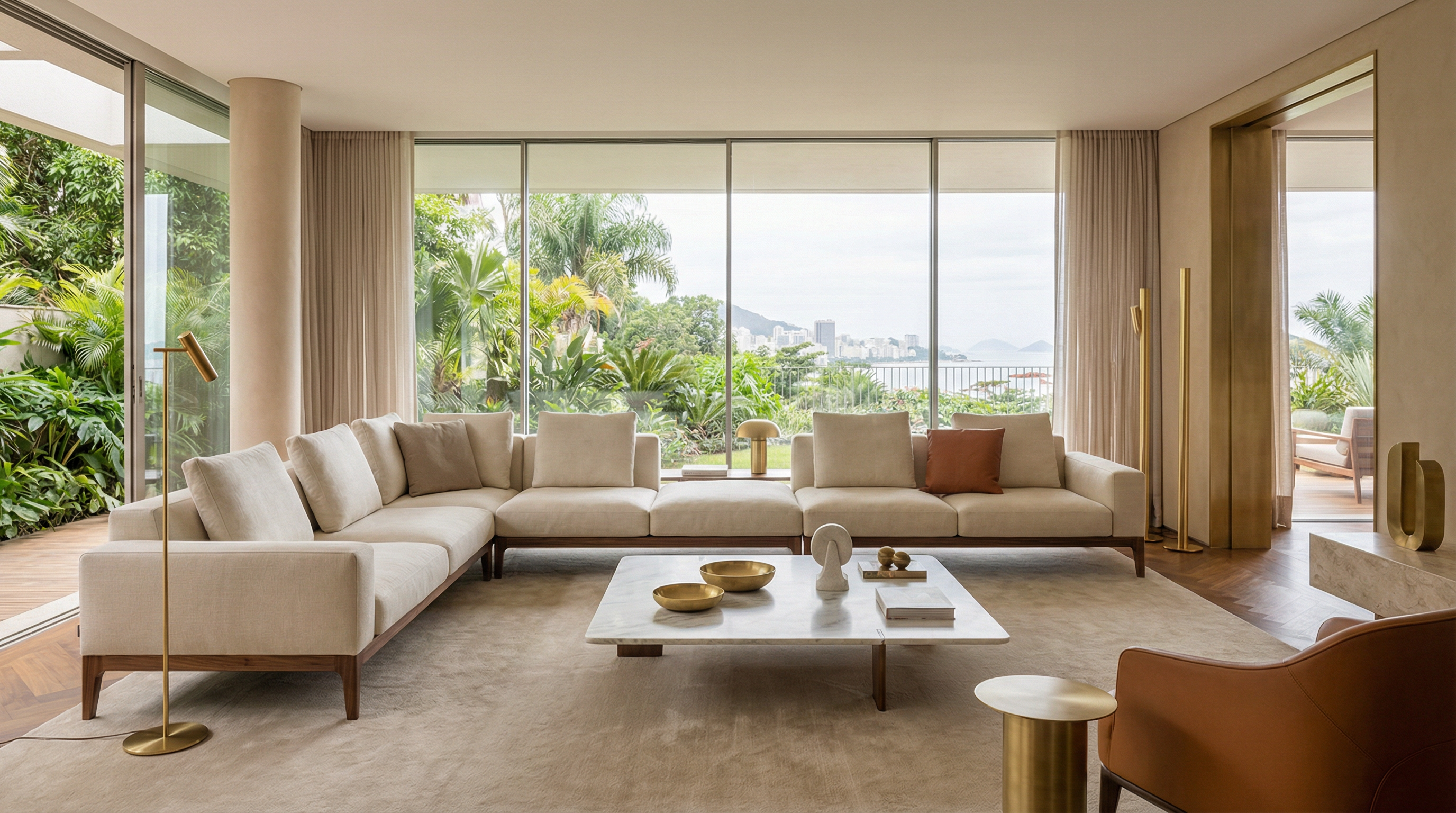 Sala de estar luxuosa